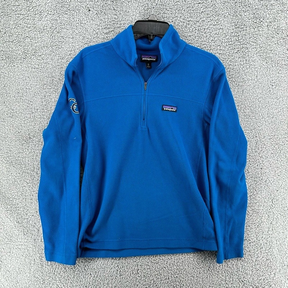 Patagonia Micro D Quarter Zip Fleece Blue Pullover  Women's Sz XS‎